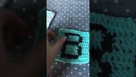 Makatkowy alfabet literka B #diy #crochet #handmade #alphabet
