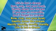 Karaoke for kids - Row, row, row your boat - key +3 - fast