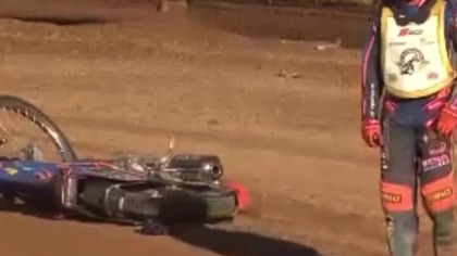 Złość i frustracja.  Andrzej Lebiediew w akcji #lubuskisporttvp3 #sports #speedway #żużel #shorts