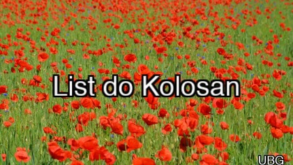 12.  UBG - List do Kolosan