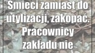 Śmieci zamiast do utylizacji, zakopać.  Pracownicy zakładu nie wytrzymali