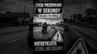 Motocyklista ryzykował na każdym wyprzedzaniu.  Finał mrozi krew.  #polskiekierowcy #dashcam #motor