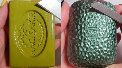 Soap Carving ASMR Relaxing Sounds no talking Satisfying ASMR Video #soapcarving #carvingsoap #seife