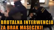 SKANDAL! Brutalna interwencja SM za brak maseczki! Szarpali, wykręcali ręce...  \\ Wolność TV