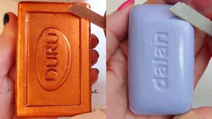 Soap Carving ASMR Relaxing Sounds no talking Satisfying ASMR Video