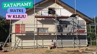 Zatapiamy siatkę na pierwszej ścianie.