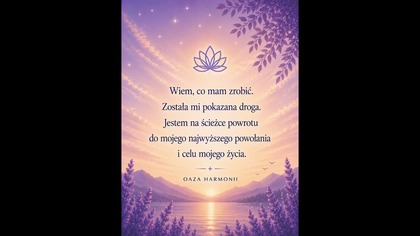 Afirmacja na Dziś