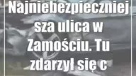 Najniebezpieczniejsza ulica w Zamościu.  Tu zdarzył się co czwarty wypadek