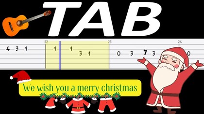  We wish you a merry Christmas - melodia TAB (gitara)  TABY I NUTY W OPISIE 
