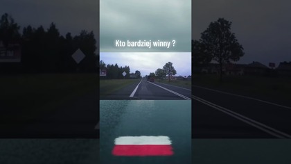 Sekunda nieuwagi, zero lusterek i mamy kolizję!  #polscykierowcy #wypadek #viral