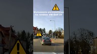 Wymuszenie pierwszeństwa na rondzie - VW Golf IV #shorts #rikordwidjo