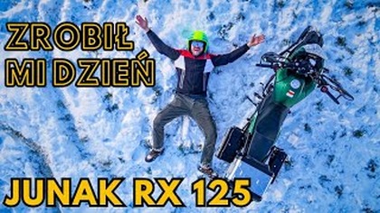 Mróz, śnieg i mały motocykl adventure: Nowy Junak RX 125 - pierwsze wrażenia
