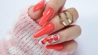 Red balloons valentines nails art tutorial / NTN PREMIUM