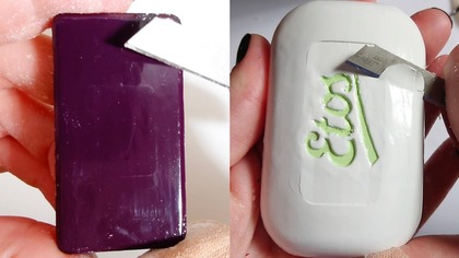 Soap Carving ASMR Relaxing Sounds no talking Satisfying ASMR Video