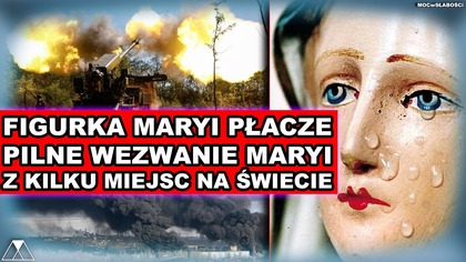 FIGURKA MARYI PŁACZE.  PILNE WEZWANIE MARYI Z KILKU MIEJSC NA SWIECIE