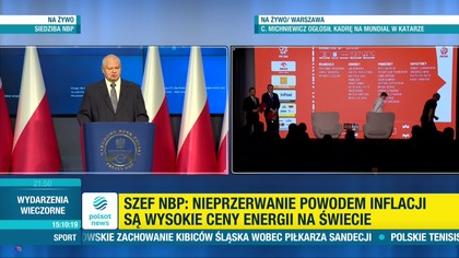 Polsat News - Podgląd na dwie różne konferencje prasowe (10. 11. 2022)