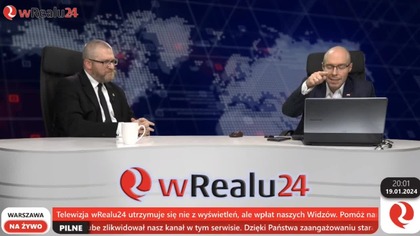 Grzegorz Braun u Roli o chanuce, Tusku, akcji ABW, Davos oraz o Konfederacji i sojuszu z PJJ (19.01.2024)