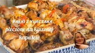 Najsmaczniejsze palki z kurczaka pieczone na kiszonej kapuście.  Pyszny obiad.