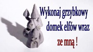 DIY: Grzybkowy domek / Miniature mushroom cottage hand made polymer clay tutorial