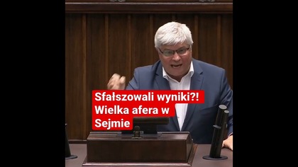 SFAŁSZOWALI WYNIKI?! WIELKA AFERA W SEJMIE #shorts