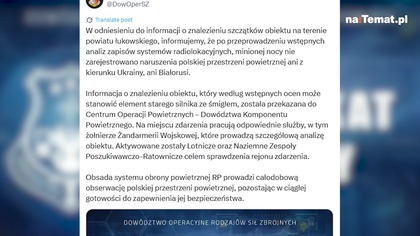 Nie silnik, a dron wojskowy.  Sprzeczne komunikaty ws.  wybuchu w Osinach ¦ NEWS (1080p 25fps H264-128kbit AAC)