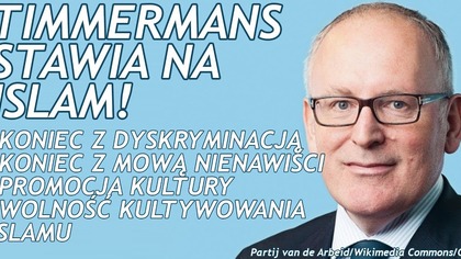 Frans Timmermans Twierdzi że Muzułmanie są Prześladowani Przez Europejczyków!