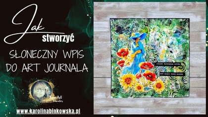 Słoneczny wpis do Art Journala  | Zapis transmisji Tyny