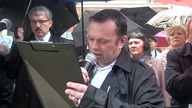 Paweł Kukla podczas uroczystości 3 Maja w Krakowie