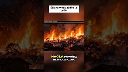 Nagła pow&oacute;dź błyskawiczna: Ściana wody porywa wszystko.  #top5 #dlaciebie #pożar #losangeles #viral