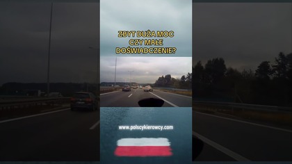 Zbyt duża moc czy brak doświadczenia? #wypadek #droga #motoryzacja #polscykierowcy