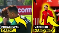 Ronaldo CAŁUJE WŁOSY KOLEGI?! O co mu chodzi? Virgil van Dijk NAJSZYBSZYM piłkarzem!