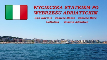Płyniemy w rejs po okolicy Gabicce Mare Podziwiamy z morza San Bartolo  to tu morze spotyka góry