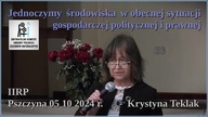 Pszczyna 5 października 2024 r. Krystyna Teklak