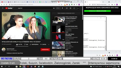 Wczesne ostrzeżenie przed trzęsieniem ziemi około 15:08 w dniu 26 sierpnia 2021 roku