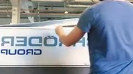 Biegen von 2,5 mm Aluminium zu einem 3000 x 185 mm großen Kanal