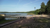 Augustów latem.  Plaża nad jeziorem Necko.  10. 09. 2023.