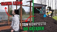 Wypełniamy grządki podwyższone kompostem.  Robimy nawodnienie warzywnika.