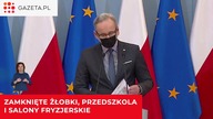 NOWE OBOSTRZENIA.  Zakmnięte żłobki, przedszkola i salony fryzjerskie