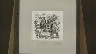 Stasys Eidrigevicius Exlibris cassubiana Edmund Puzdrowski, grafika z 1971 r.