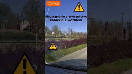 Nieustąpienie pierwszeństwa kobiecie z wózkiem #shorts #rikordwidjo