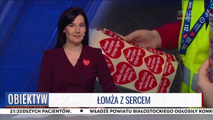 TVP 3 Białystok - Fragment "Obiektywu" o 34. Finale Wielkiej Orkiestry Świątecznej Pomocy (25. 01. 2026)