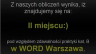 Zdawalność egzaminów na prawo jazdy w Warszawie - WORD Warszawa