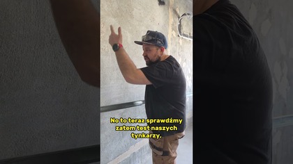 Test równości ścian #tynkowanie #codziśrobimy #remont #budowa