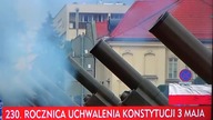 Salwa honorowa trwała - jedna z armat... nie strzelała.  03. 05. 2021 r.