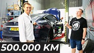 Tesla która przejechała ponad PÓŁ MILIONA kilometrów! Czy bateria była wymieniana? 