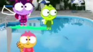 Ladybird Lu, Biba the Butterfly and Gus the Greenfly in a Swimming Pool