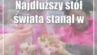 Najdłuższy stół świata stanął w Lublinie i połączył się z...  Wilnem