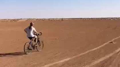 Jazda rowerem po Saharze #travel #tunezja #sahara #podr&oacute;że #wyprawa #afryka #relacje #vanlife