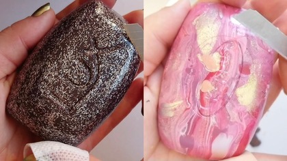 Soap Carving ASMR Relaxing Sounds no talking Satisfying ASMR Video