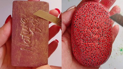 Soap Carving ASMR Relaxing Sounds no talking Satisfying ASMR Video